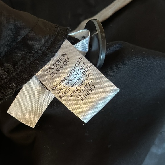 Ann Taylor Loft Women’s Stretch Straight Leg Trousers Black Stretch Twill 14 - Picture 12 of 12